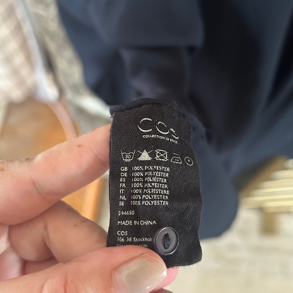EUC COS Silky Navy Button Up - Picture 4 of 4